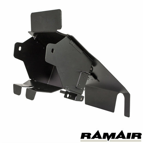 Ramair Triumph Bonneville and Thruxton air box removal induction kit installed, showcasing the sleek air intake system.