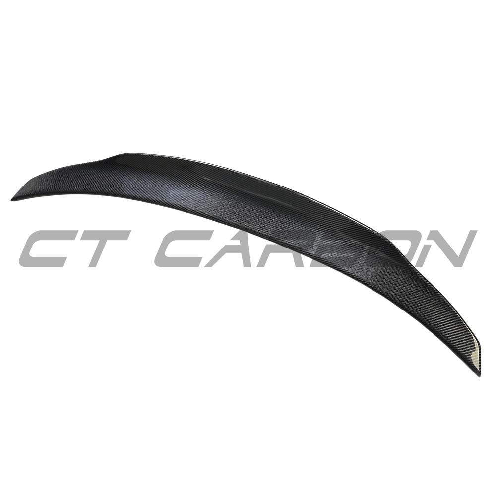 Mercedes C Class W206 saloon 2021-2023 carbon fibre spoiler by CT Carbon, featuring a sleek aerodynamic design.