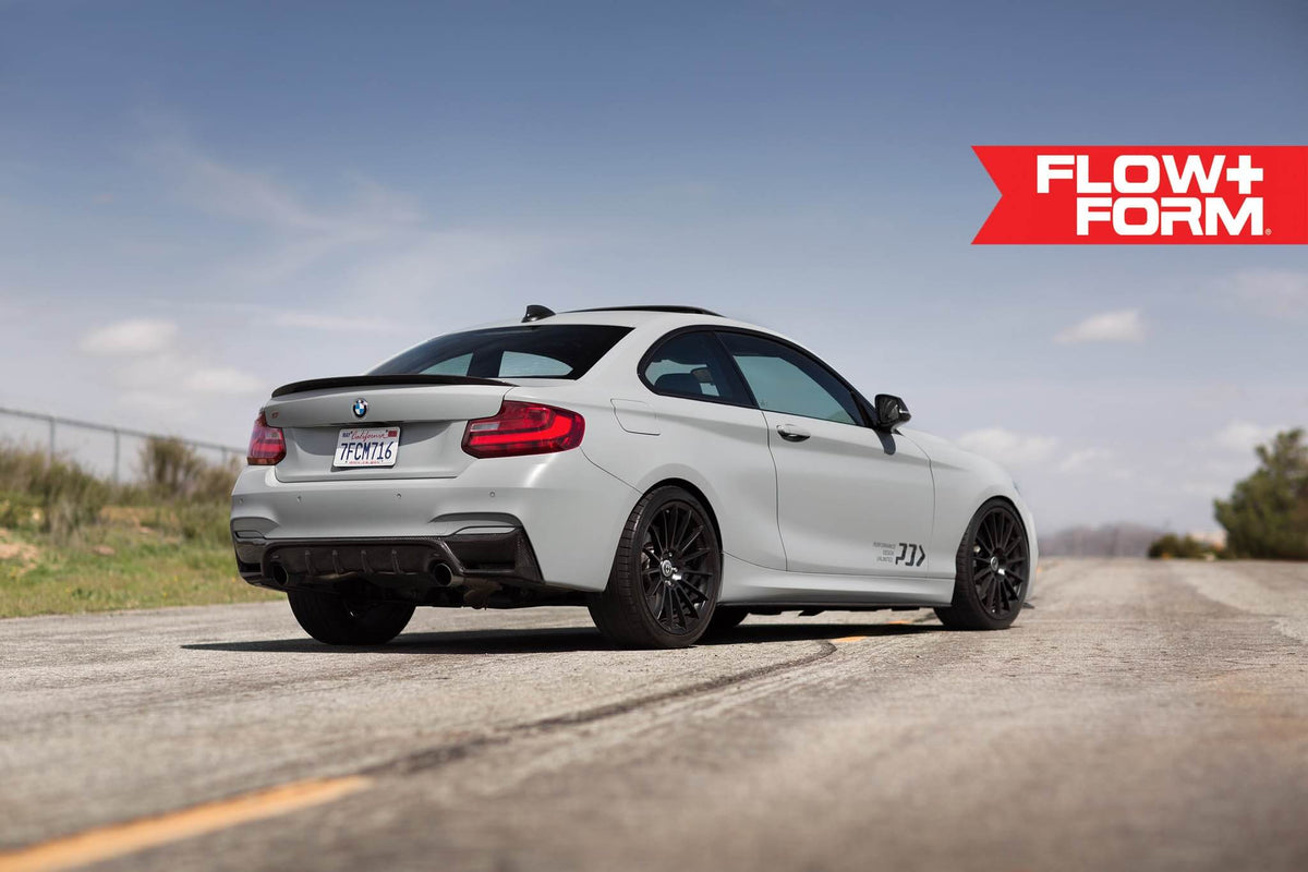 HRE PERFORMANCE WHEELS FF15 alloy wheels with a multi-spoke design, shown in a close-up on a vehicle.