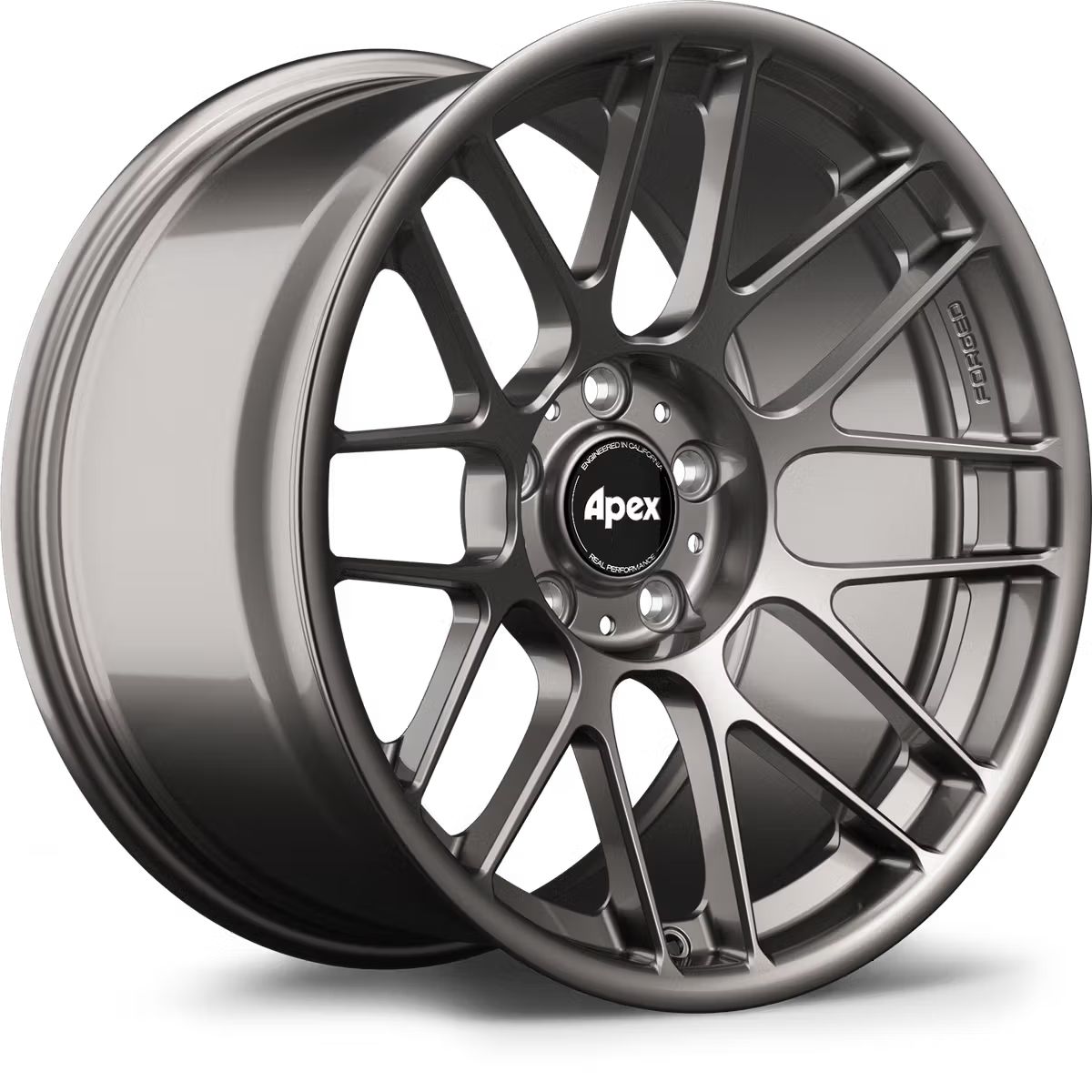 Apex ARC-8RT forged alloy wheels with a sleek, multi-spoke design shown in a close-up image on a neutral background.