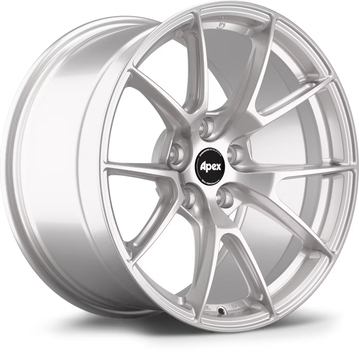 Apex VS-5 Flow Formed Alloy Wheels with a sleek multi-spoke design on a car wheel rim.