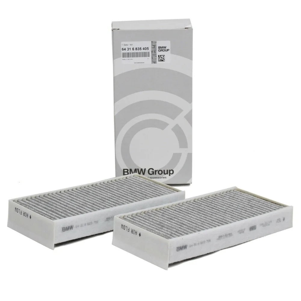 Genuine BMW cabin filter for F56, F60, F40, F44 models, pollen and microfilter for clean air inside BMW and MINI vehicles.