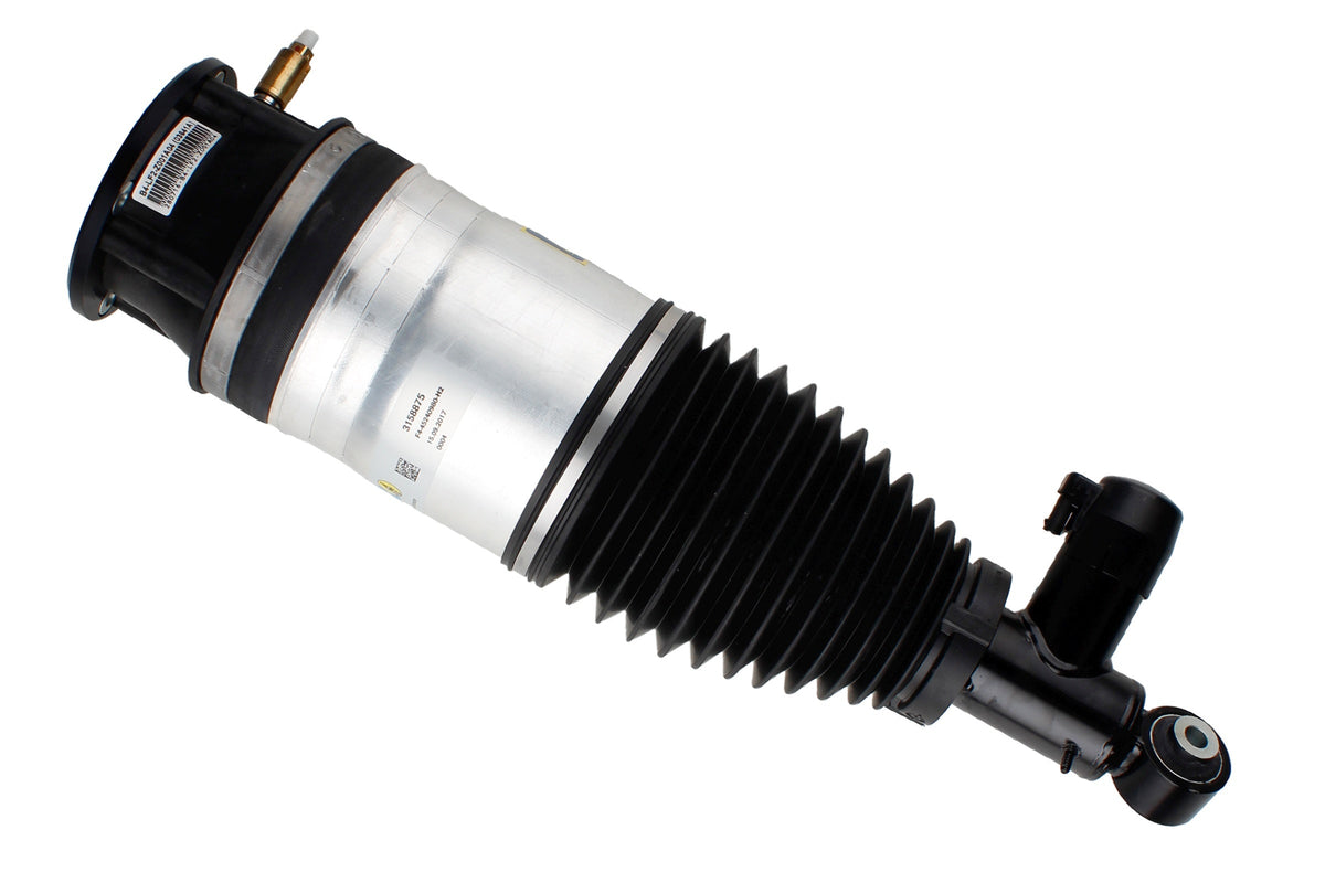 Bilstein B4 shock absorber and spring for Volkswagen Touareg, Cayenne, and Q7 RAM, model 45-240980, mounted on vehicle suspension.
