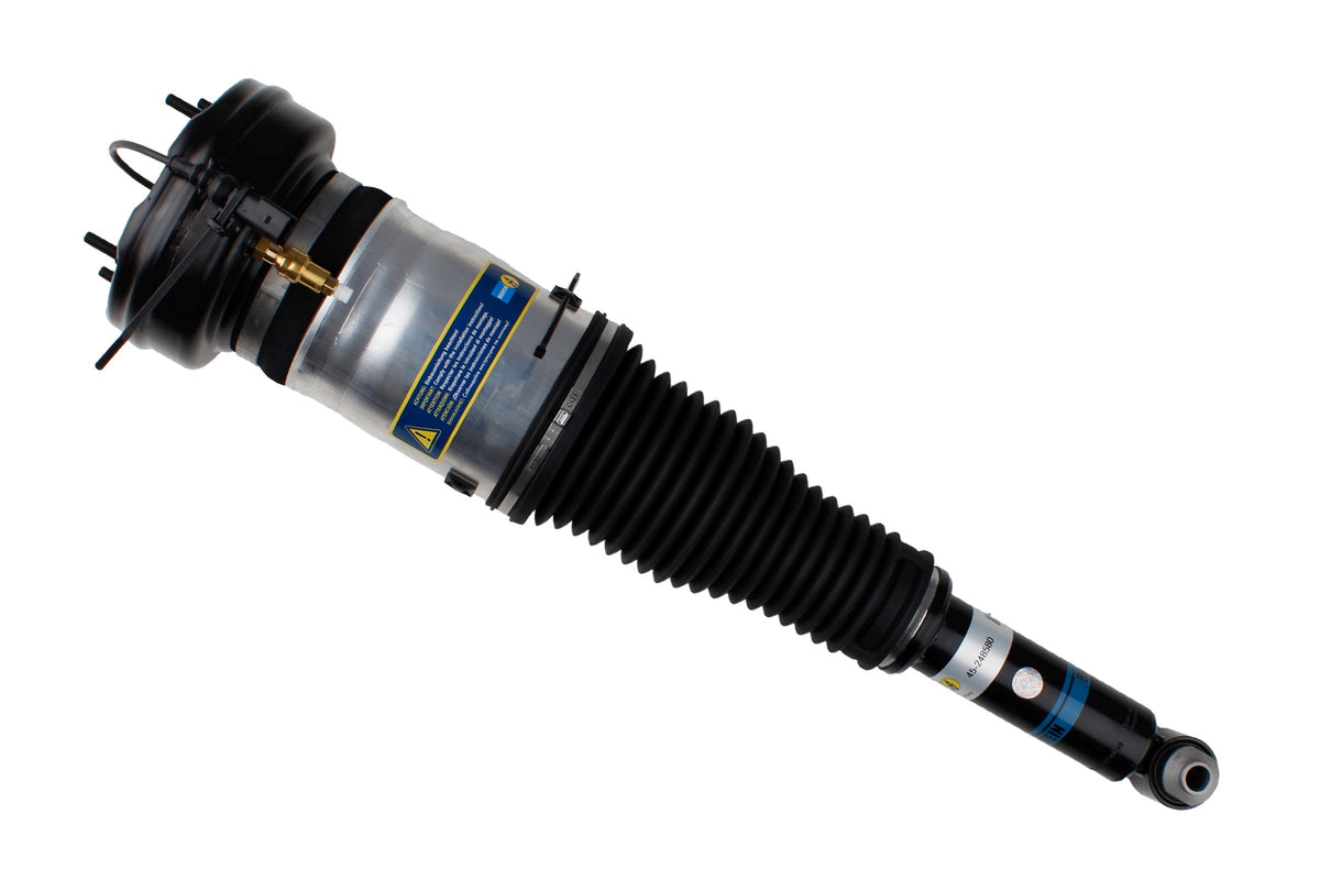 Bilstein B4 shock absorber and spring for Audi A8 MLB, showing the dampers and coil spring assembly on a vehicle.