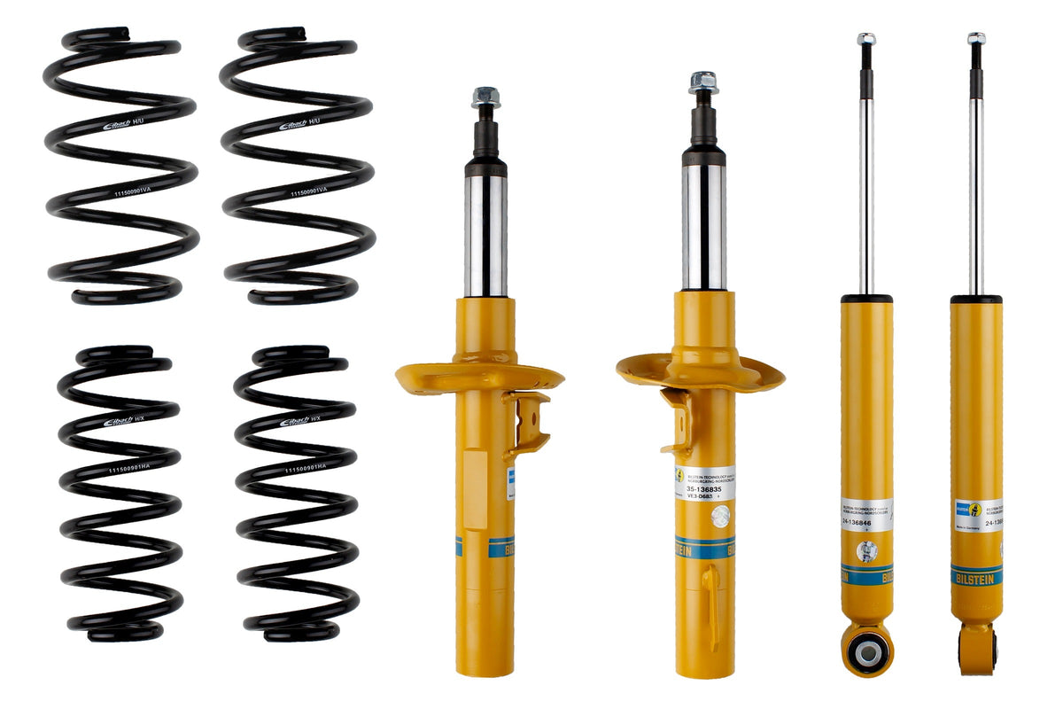 Bilstein B12 suspension kit for Audi TT Roadster 8J9, featuring shock absorbers and coil springs for improved ride quality.