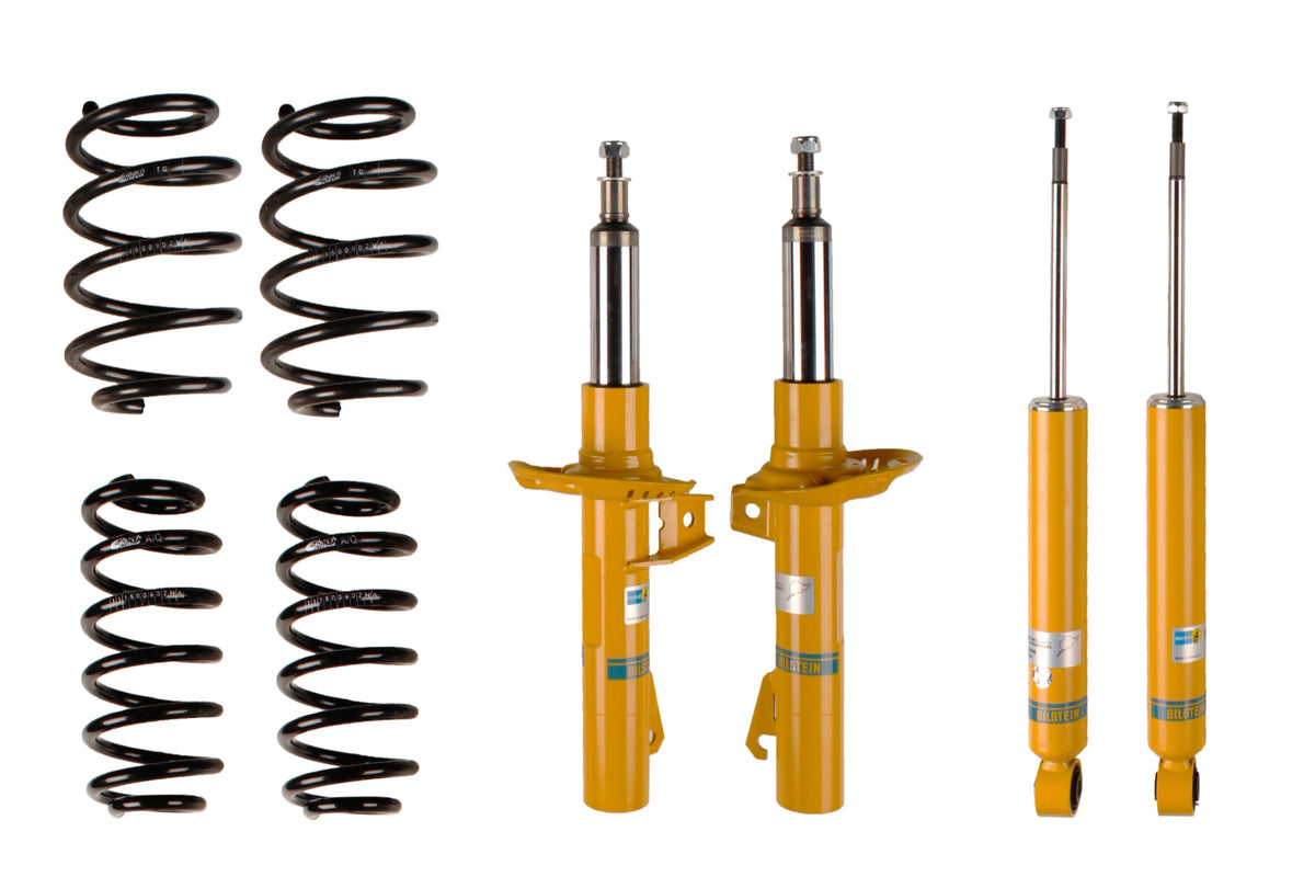 Bilstein B12 suspension kit for Audi TT Roadster (8J9), showing shock absorbers and coil springs in the kit.