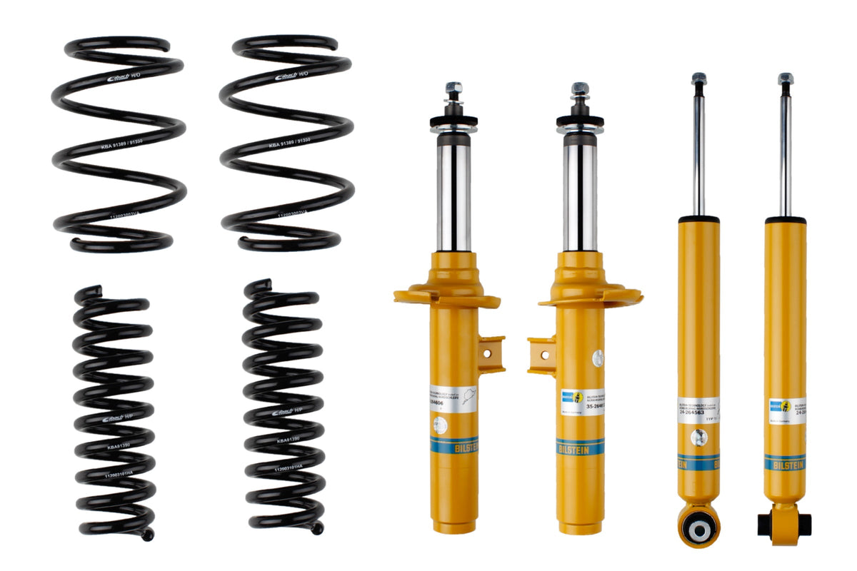 Bilstein B12 Pro-Kit suspension kit for BMW 4 Series Coupe F32 435i 435d xDrive, showing shock absorbers and coil springs.