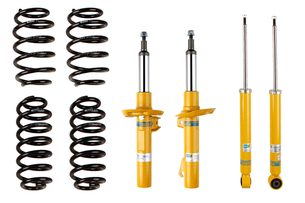 Bilstein B12 Pro Kit coilover suspension kit for Audi A3 Cabriolet 1.6, featuring adjustable coilover shocks and suspension components.