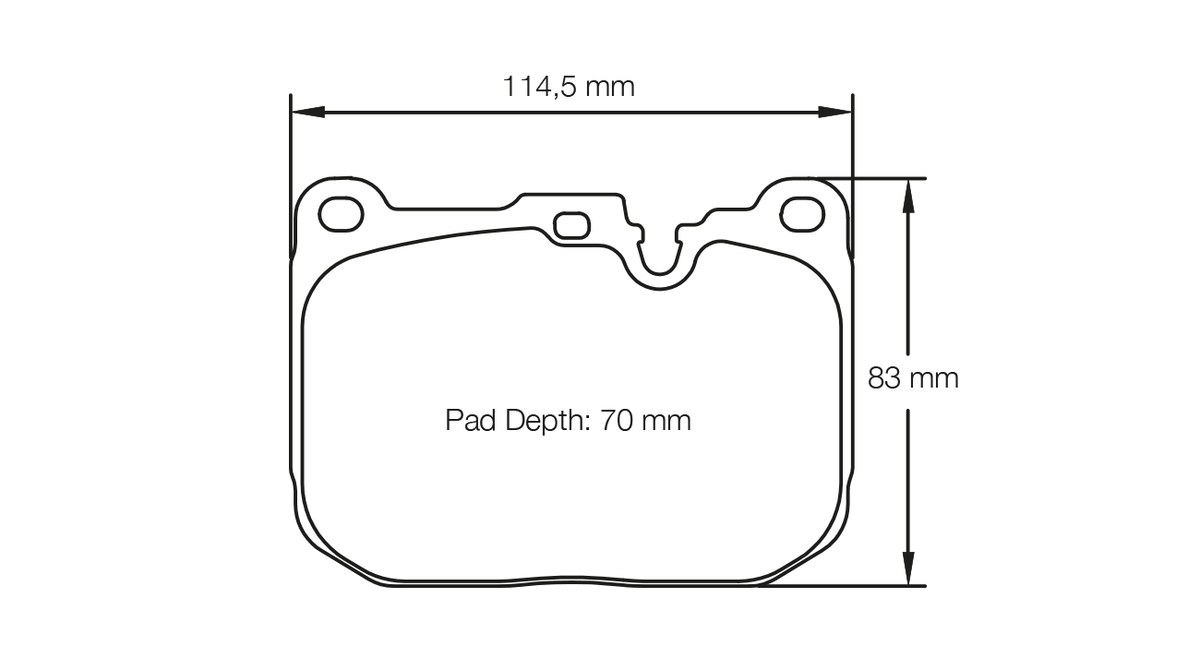 Pagid 4931 front brake pad shape reference for the S4931L01001 RSL1 option.
