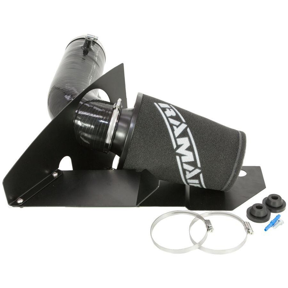 Ramair 1.9 & 2.0 TSI Gen 3 EA888 V.A.G performance induction kit with air filters and intake tubing for enhanced engine airflow.