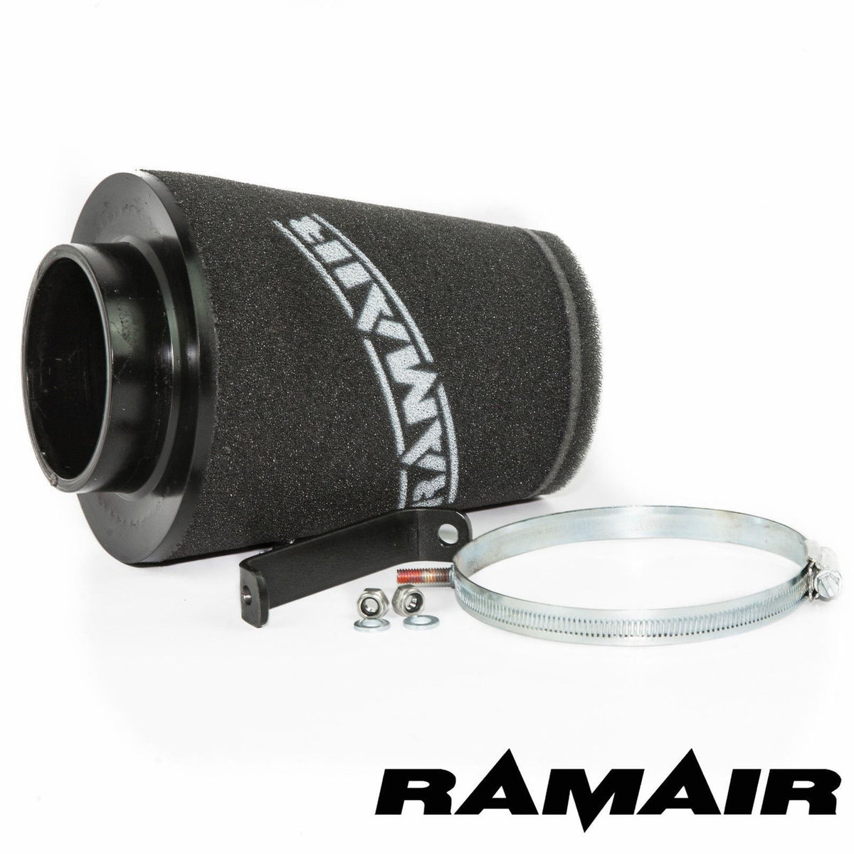 Ramair BMW E46 induction kit with SR Performance foam air filter for 323, 325, 328 models, enhancing engine airflow.