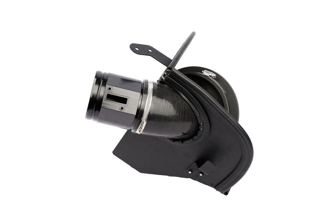 Ramair induction kit with panel air filters for BMW 128ti, 135i, and Mini Cooper GP F56, showing the filter elements and intake components.