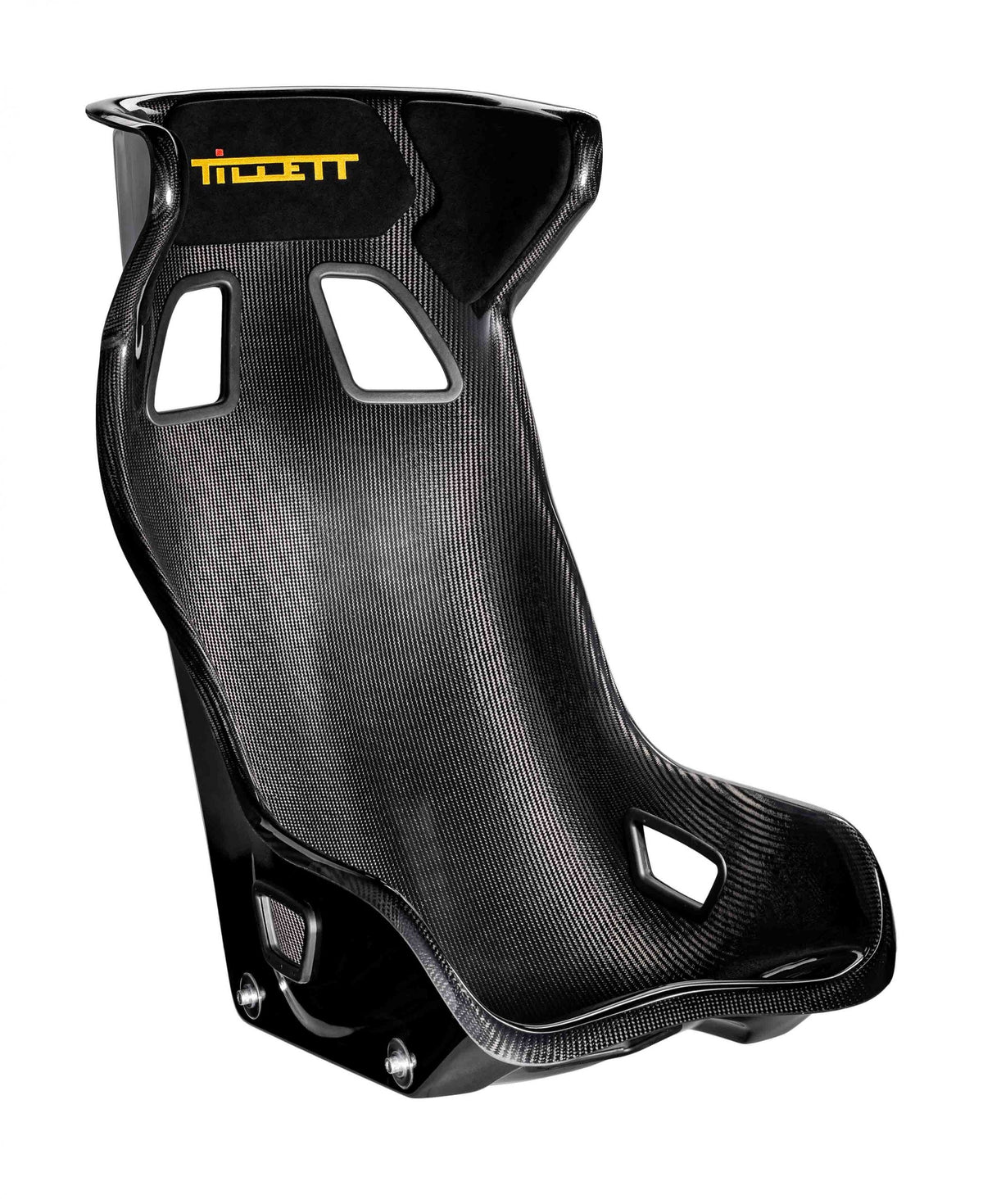TILLETT C1 racing car seat in gray fabric with black support sides, designed for high-performance vehicle racing.