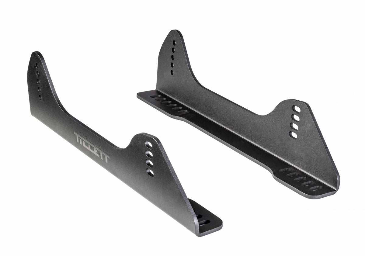 TILLETT STBI bracket set for car seat accessories, shown in a close-up image with metal brackets and mounting hardware.