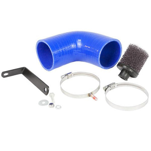 Ramair blue SR Performance induction foam air filter kit installed on Honda Jazz mk2 1.4 engine for improved airflow and performance