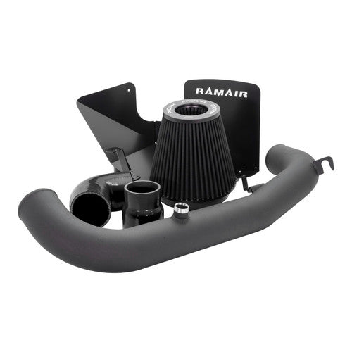 Ramair PRORAM performance induction kit for Ford Focus RS MK3, black air intake system with hoses and filter components