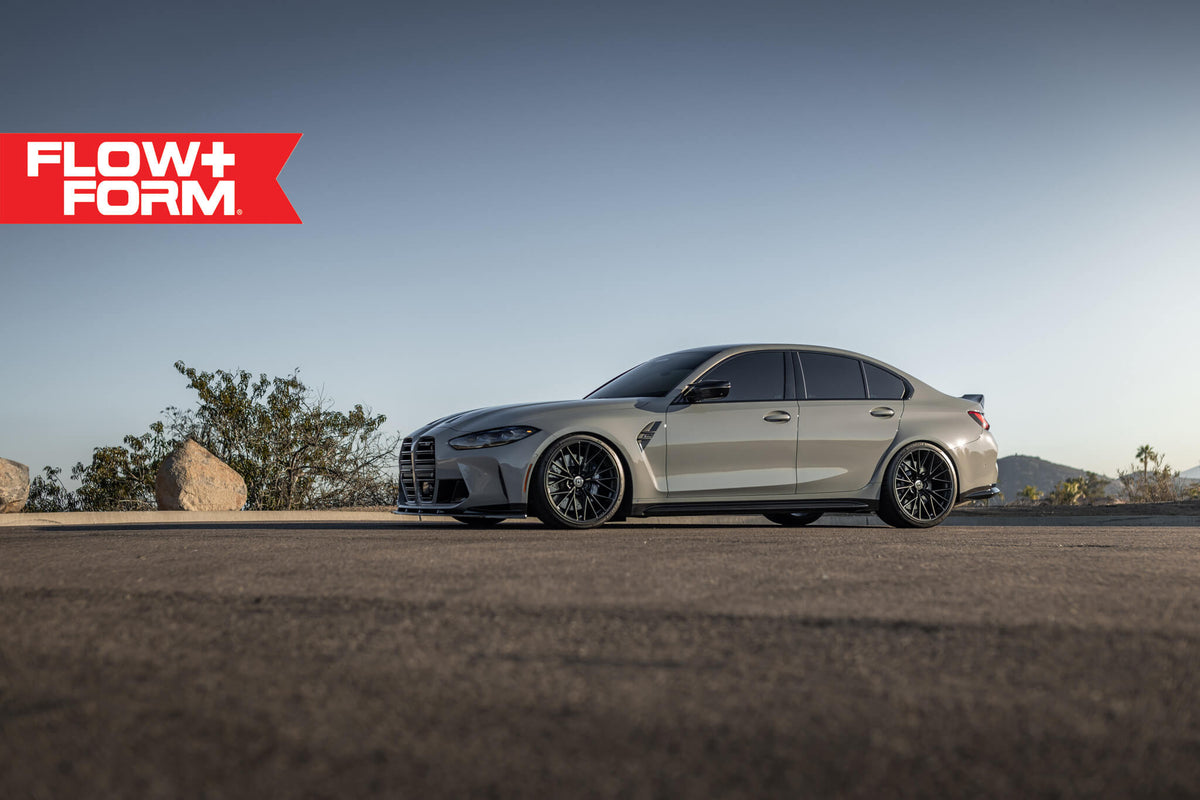 HRE PERFORMANCE WHEELS FF28 alloy wheels with multi-spoke design and silver finish, shown on a vehicle rim.