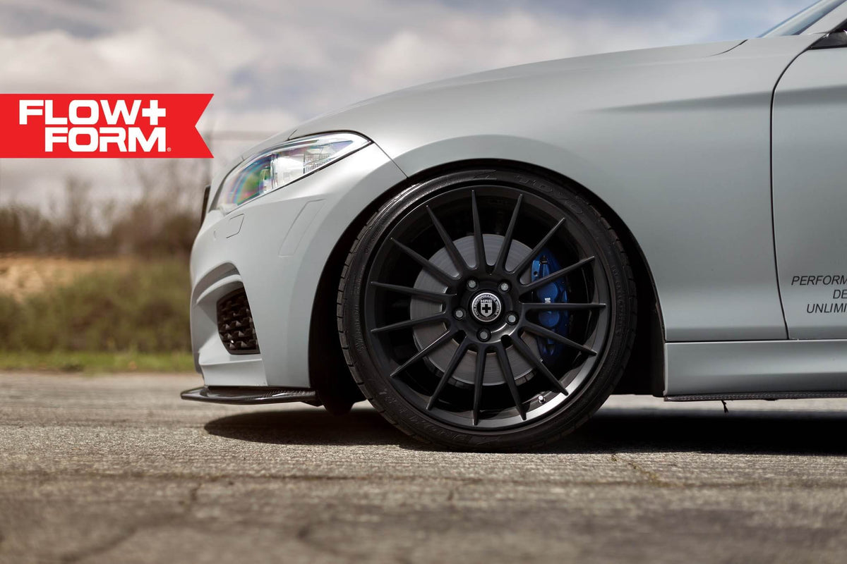HRE PERFORMANCE WHEELS FF15 alloy wheels showing a sleek multi-spoke design in a close-up view.