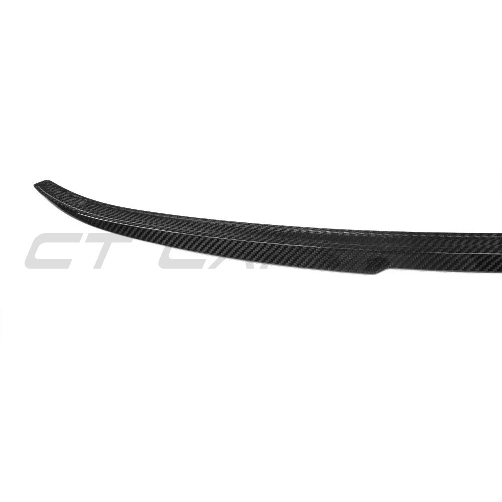 BMW X6 G06 2019+ Carbon Fibre Middle Spoiler by CT Carbon, enhances sporty look with sleek carbon fiber finish.