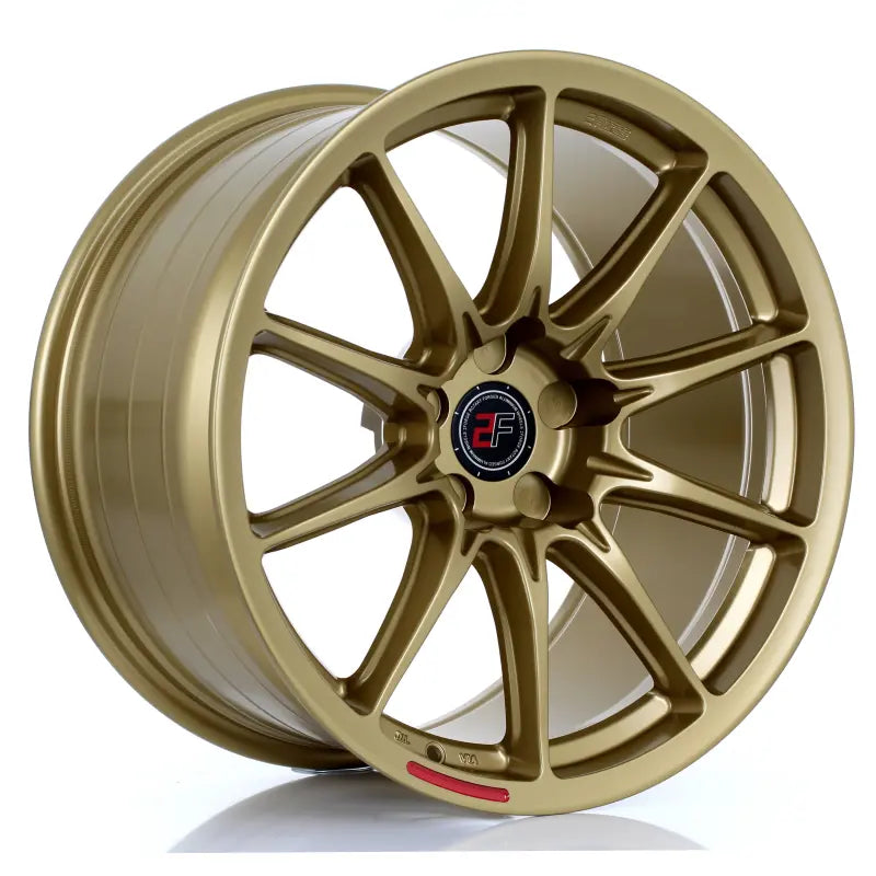 2Forge ZF8 semi-forged wheels shown in GD finish, featuring a sleek multi-spoke design for enhanced style and performance.