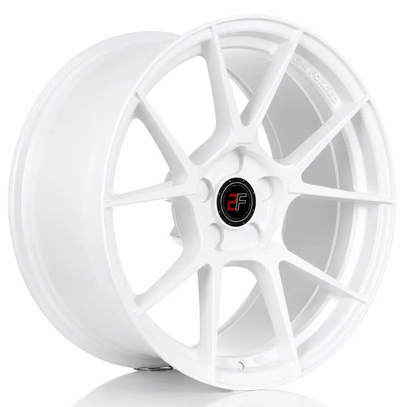 2Forge ZF6 semi-forged wheels showing a sleek black finish with multi-spoke design for enhanced vehicle style and performance.