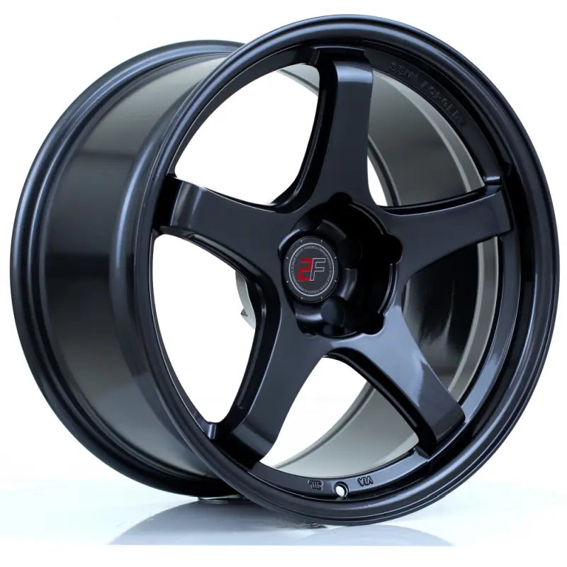 2Forge ZF7 semi-forged wheels showing a sleek finish and multi-spoke design on a black background.