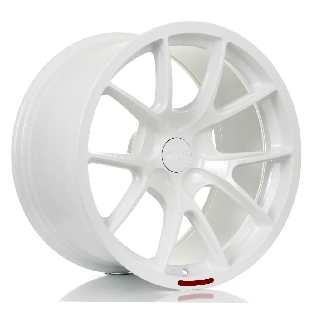 2Forge ZF9 semi-forged wheels with glossy finish, showcasing modern design and multi-spoke pattern for automotive use.