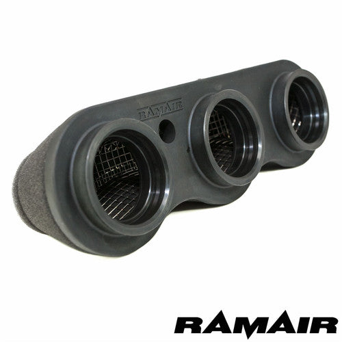 Ramair Triumph Rocket 3 air filter induction kit with high-performance air filters and intake components.