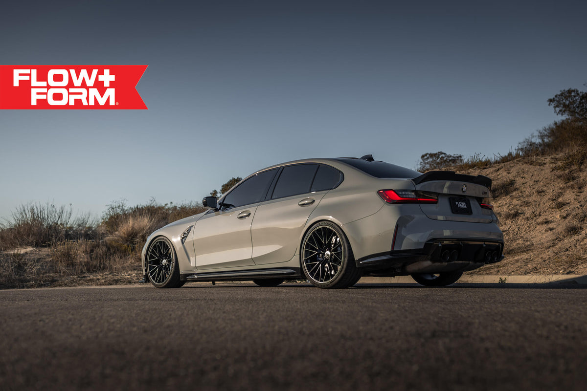 HRE PERFORMANCE WHEELS FF28 alloy wheel with a multi-spoke design, showcased on a vehicle for a sleek, modern look.