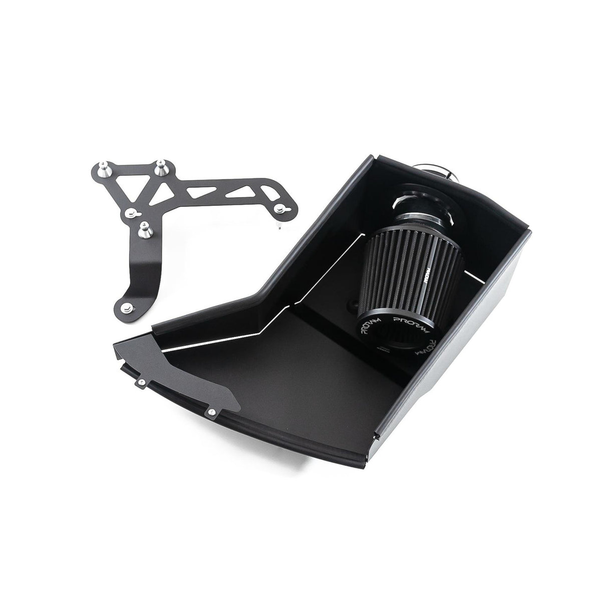 Ramair Proram cone air filter induction kit for Audi TT 8J 2.0, featuring a black cone air filter and intake tubing.