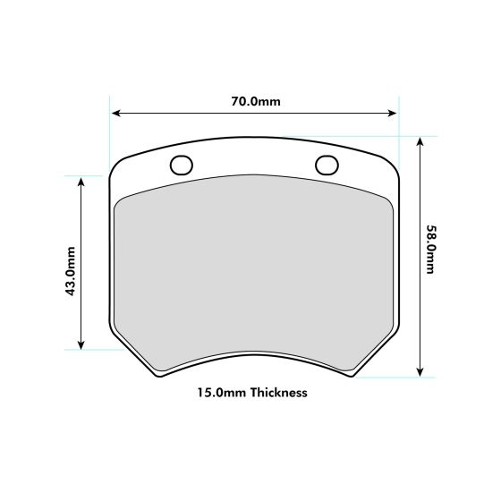 PBS Performance Brake Pads for SEAT Leon MK2 and MK3 2.0 SuperCopa rear brake system, designed for high-performance braking.