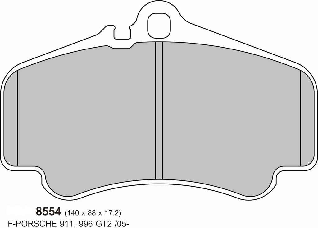 PBS Performance Brake Pads for Porsche 911 (997) 3.8 Carrera S 2008-2012 front brake system, showing the high-quality pads.