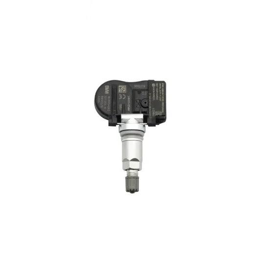 Genuine BMW OEM TPMS sensor 36106881890 for F Series models, showing the tire pressure monitoring system component.