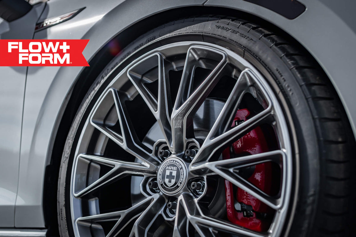 HRE PERFORMANCE WHEELS FF28 alloy wheels showing a sleek, multi-spoke design in a polished finish.