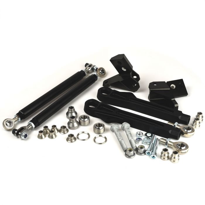 Millway Motorsport DTM front control arms for E30 and M3, automotive suspension part showing metal control arm with mounting points.