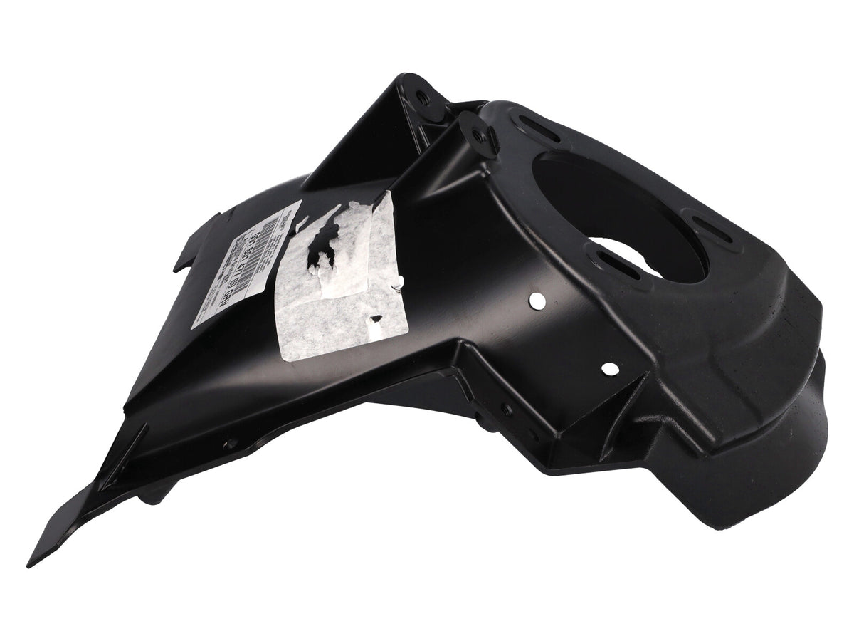 Genuine Porsche front side body panel for Porsche 718 GT4 and 991 GT models, shown in natural finish with detailed contours.