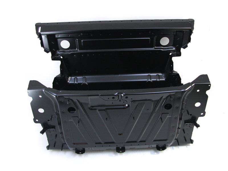 Genuine Porsche luggage compartment liner for Porsche 718 GT4 and GT4 RS, body panel protection in black with Porsche branding.