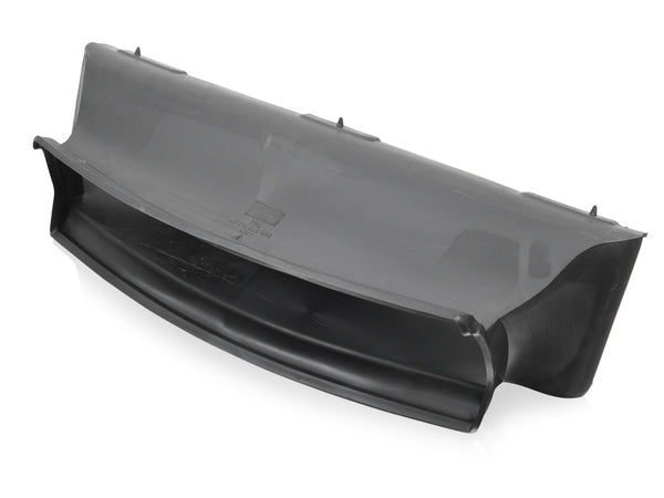 Genuine Porsche 996 GT3 radiator air guide for cooling, shown in close-up view with branding details.