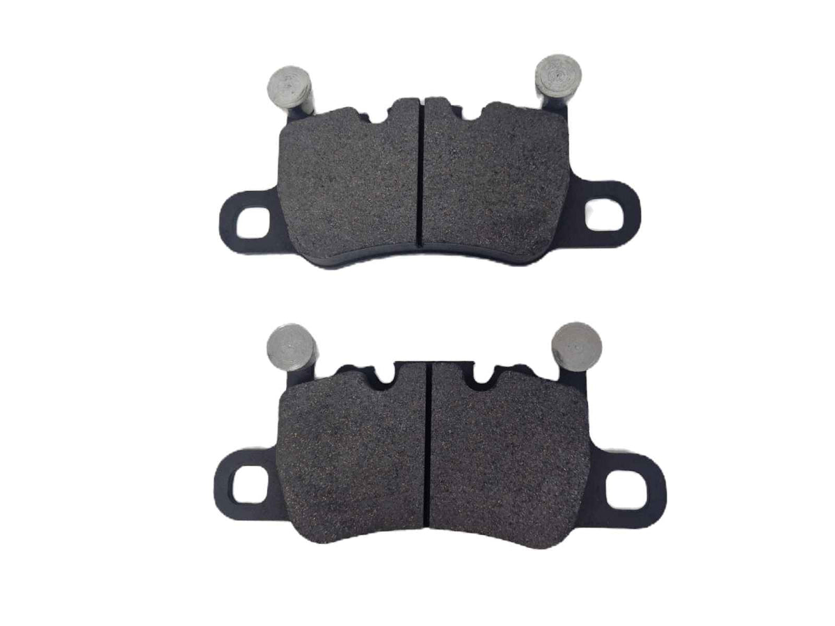 Ninemeister 9M Rear Fast Road & Track Brake Pads for Porsche GT models, showing brake pad design and branding.