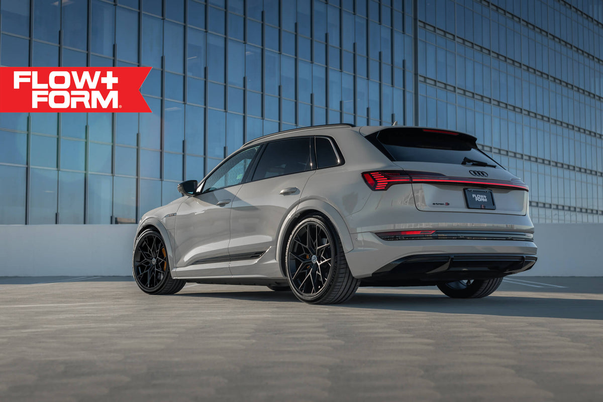 HRE PERFORMANCE WHEELS FF10 alloy wheel with a sleek multi-spoke design, shown mounted on a vehicle.