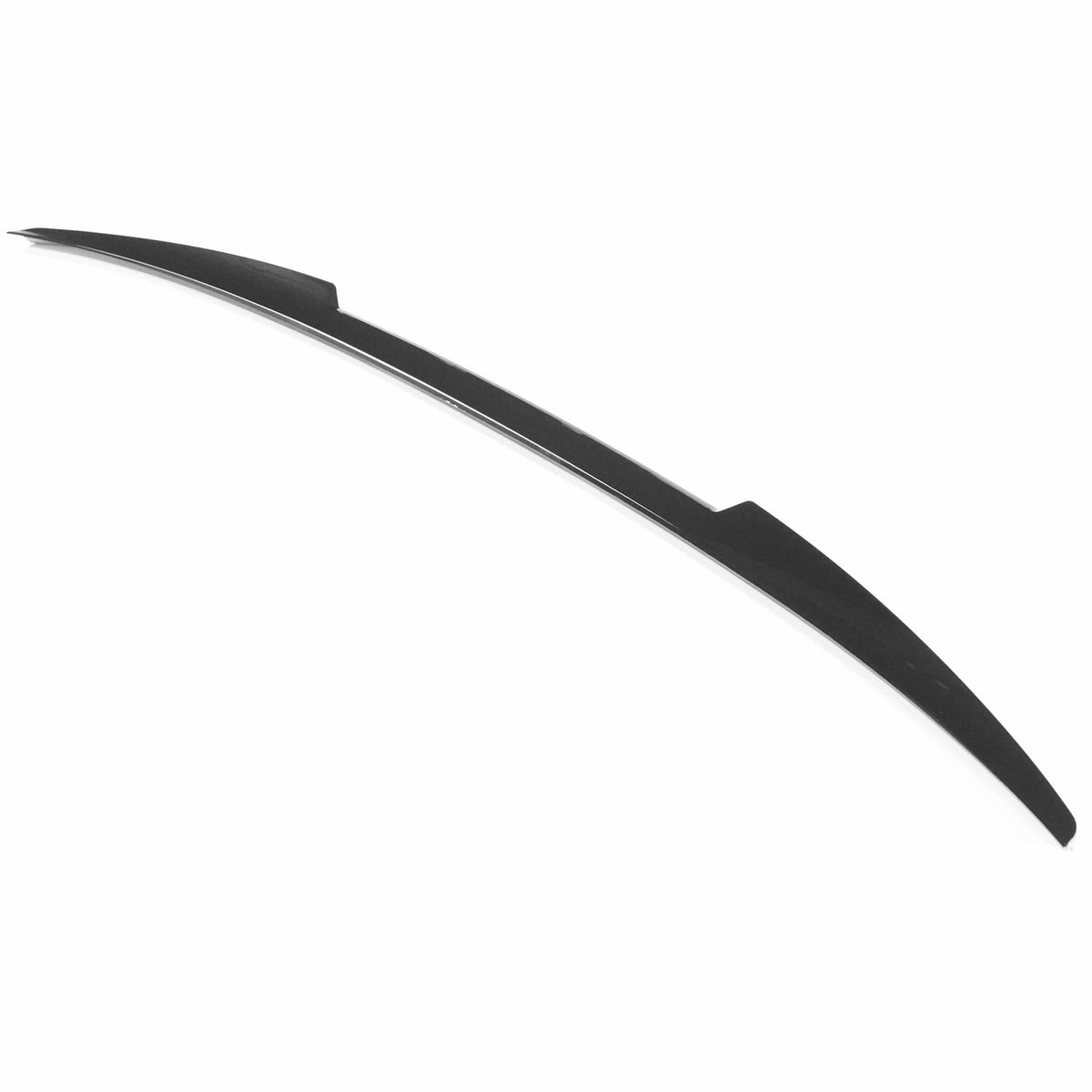 Gloss black spoiler for Audi A3/S3 saloon 2013-2019 8V by CT Carbon, shown mounted on the car's rear.