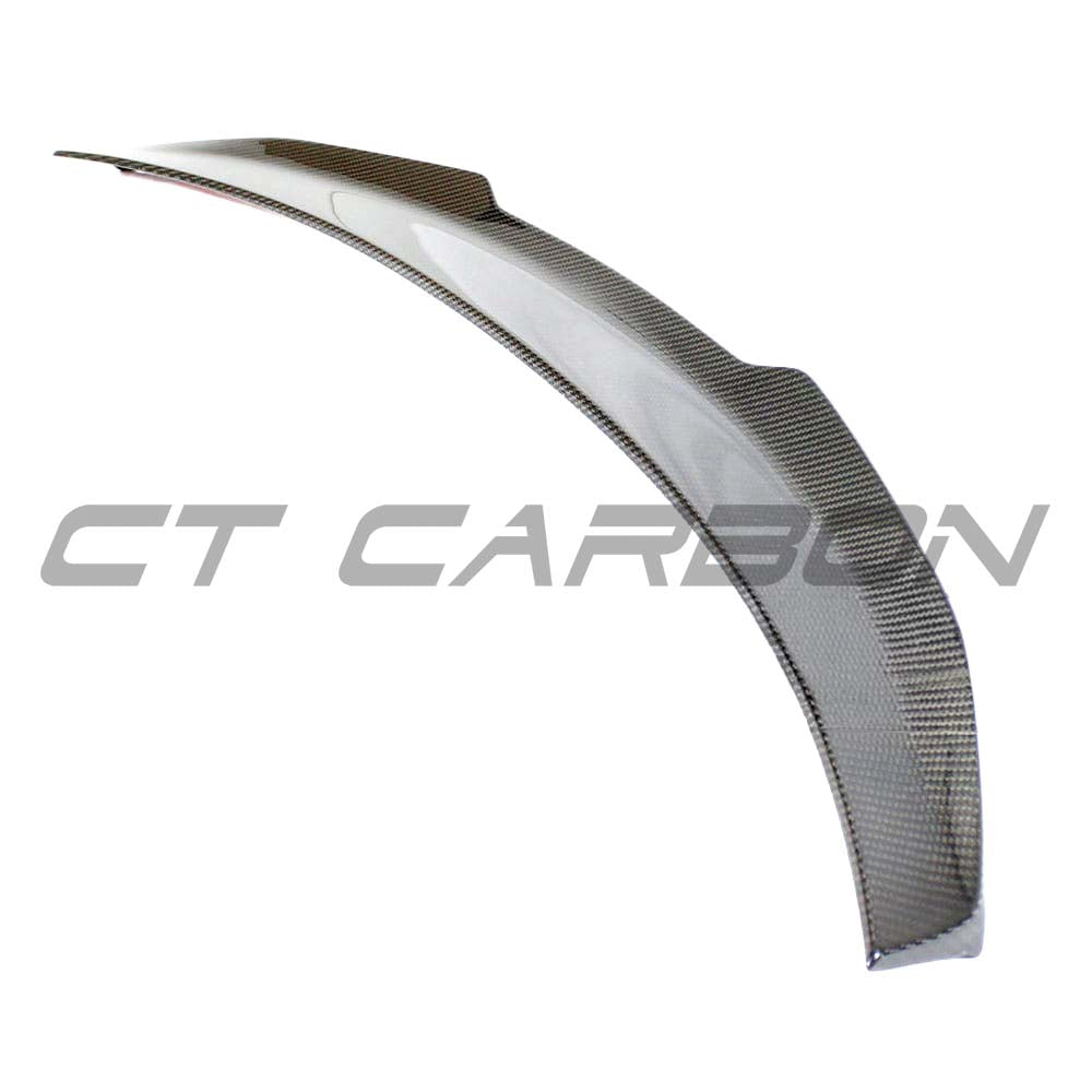 Audi A3/S3 8Y saloon full carbon fibre kit by CT Carbon, showing the sleek carbon fibre spoiler and body kit details.