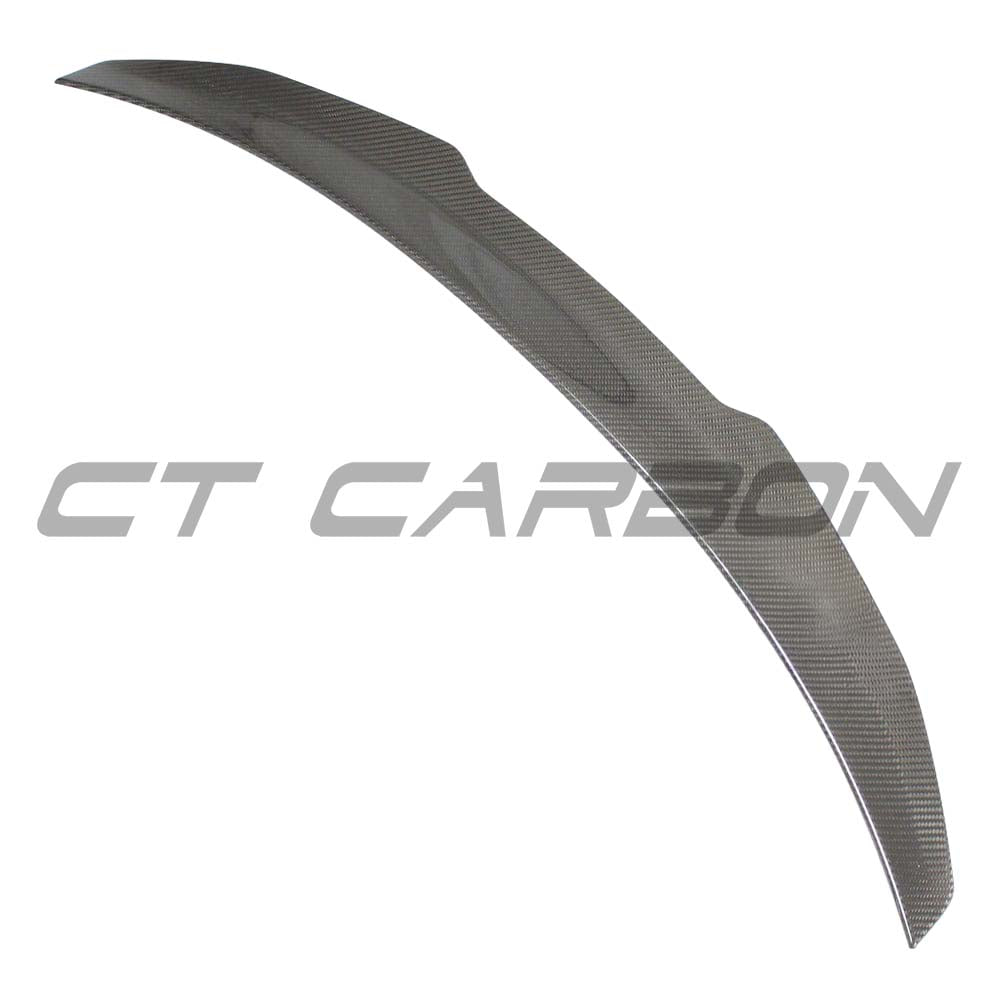 Audi A3/S3 8Y saloon full carbon fibre kit by CT Carbon, featuring a sporty carbon fibre spoiler on a sleek car.