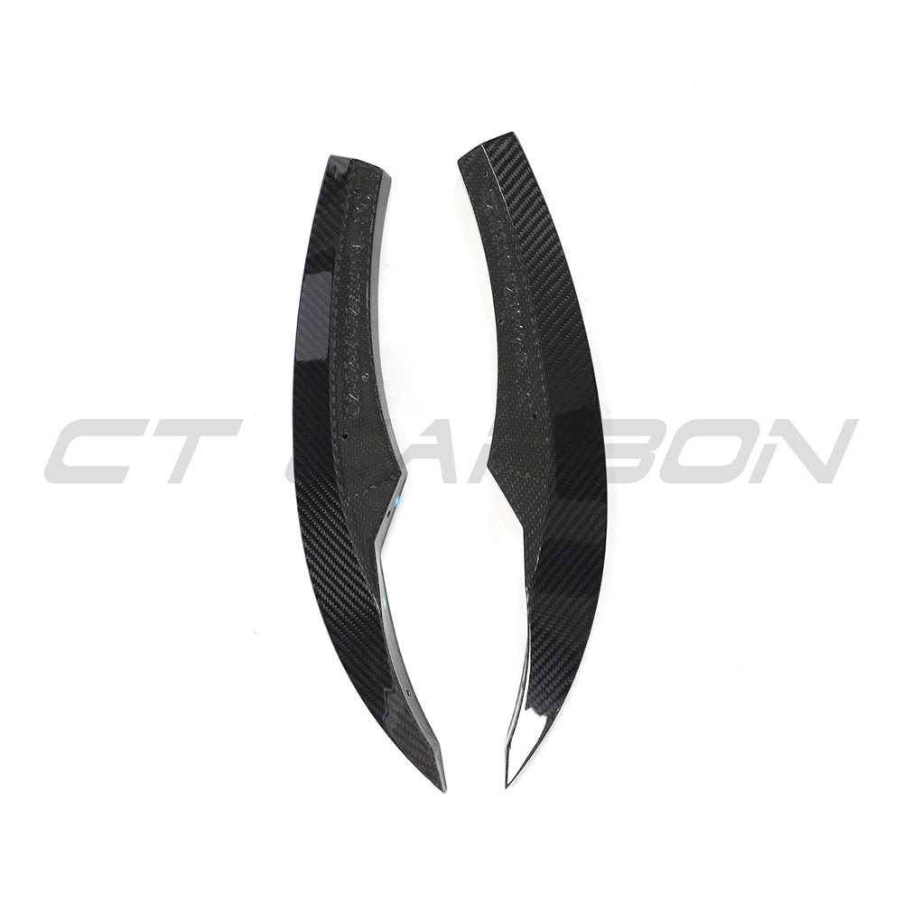 Audi RS3 8Y 2022-2024 Sportback carbon fibre diffuser by CT Design, showcasing sleek aerodynamic design and textured carbon surface.