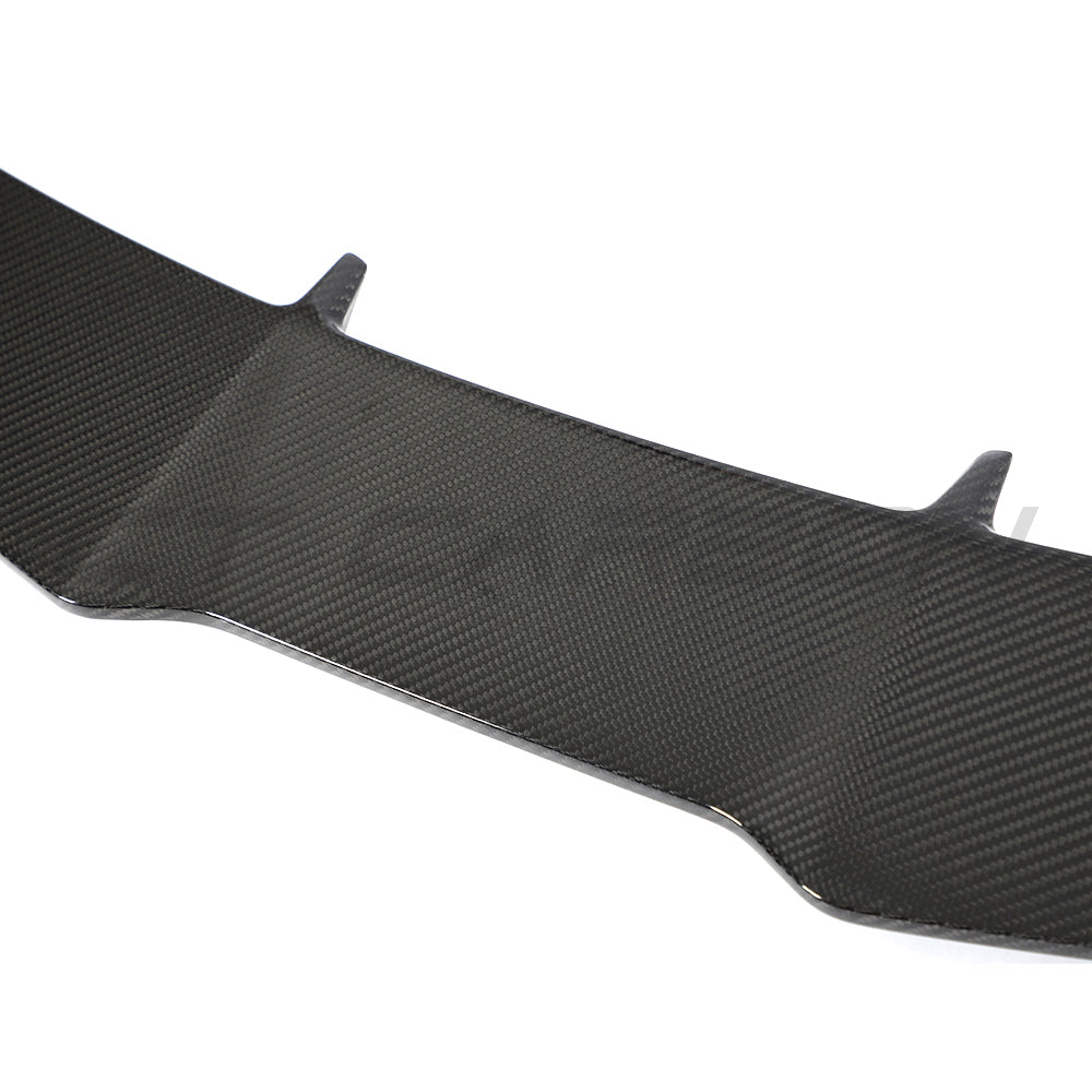 Audi RS4 B9 and B9.5 carbon fibre roof spoiler by CT Carbon, designed for 2016-2024 models, shown on vehicle roof.