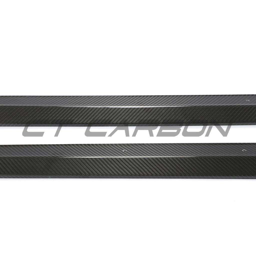 AUDI RS6 C8 full carbon fibre kit by CT Design, showcasing the sleek car body panels in glossy black carbon fiber finish.