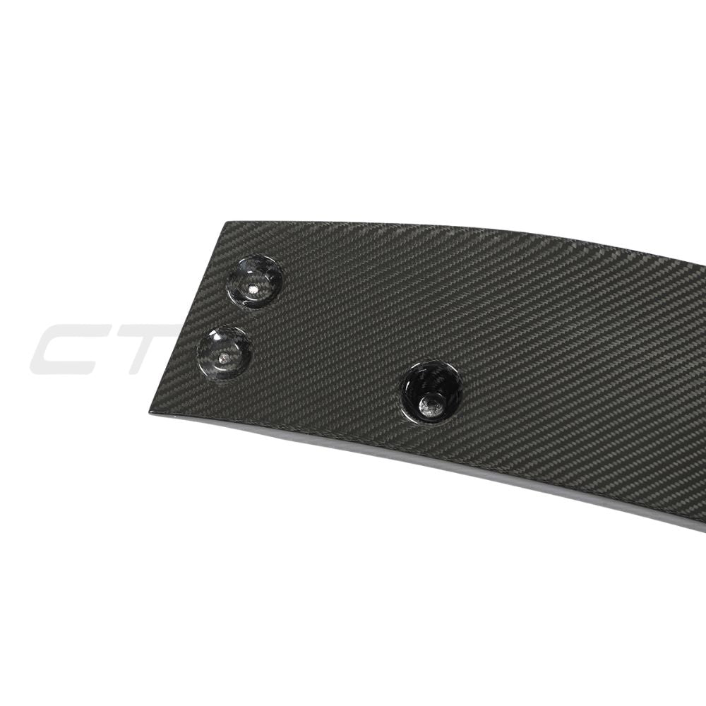 Audi RS6 C8 full carbon fiber kit by CT Design, featuring splitter and aerodynamic components on a sleek car.