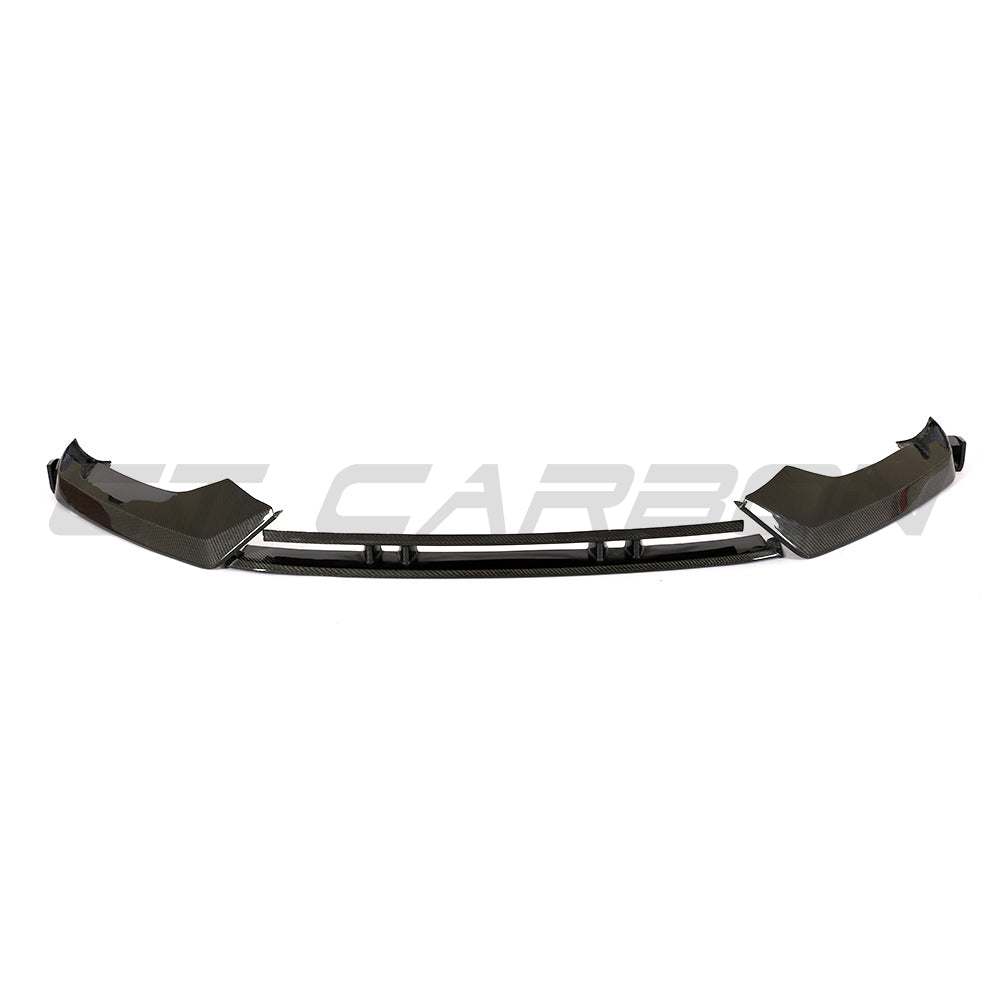 Audi TTRS Quattro MK3 2015-2020 carbon fibre splitter, a sleek car spoiler with a lightweight, aerodynamic design by CT Carbon.