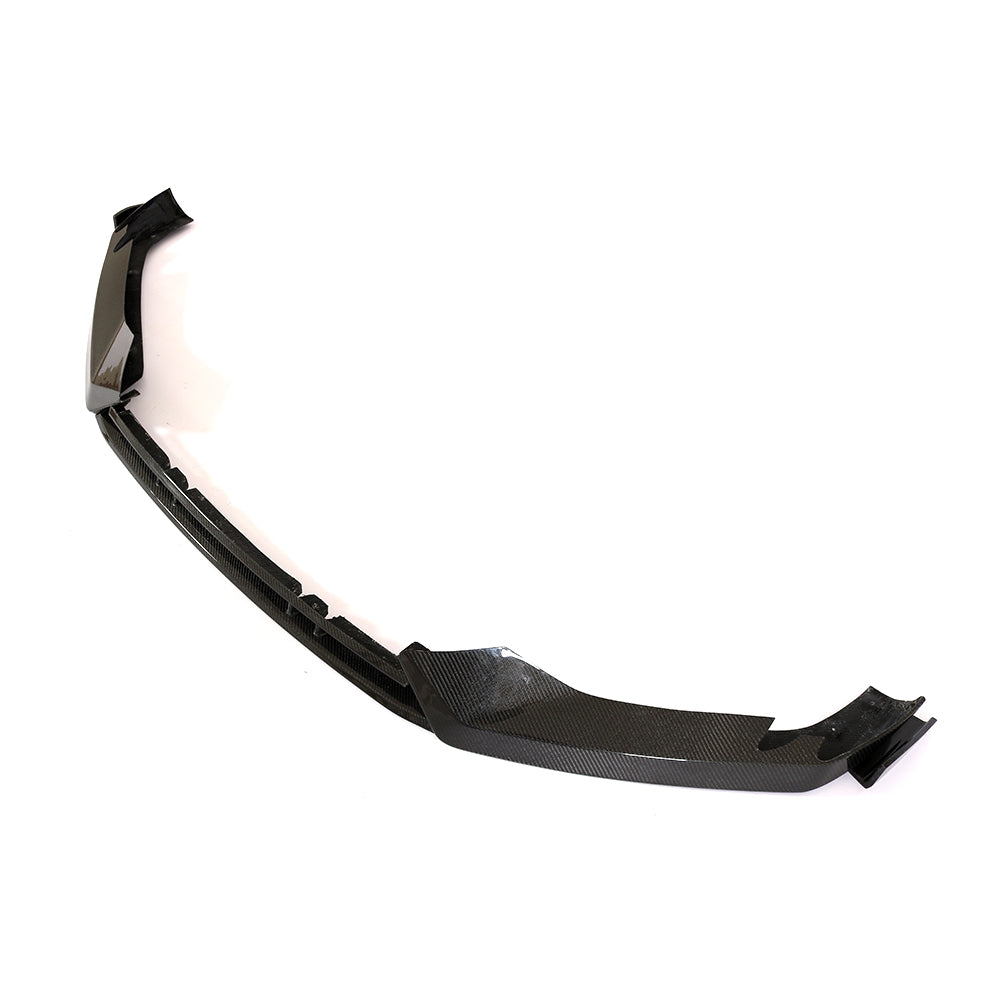 Carbon fibre splitter for AUDI TTRS Quattro MK3 2015-2020, designed as a sporty car spoiler by CT Carbon.