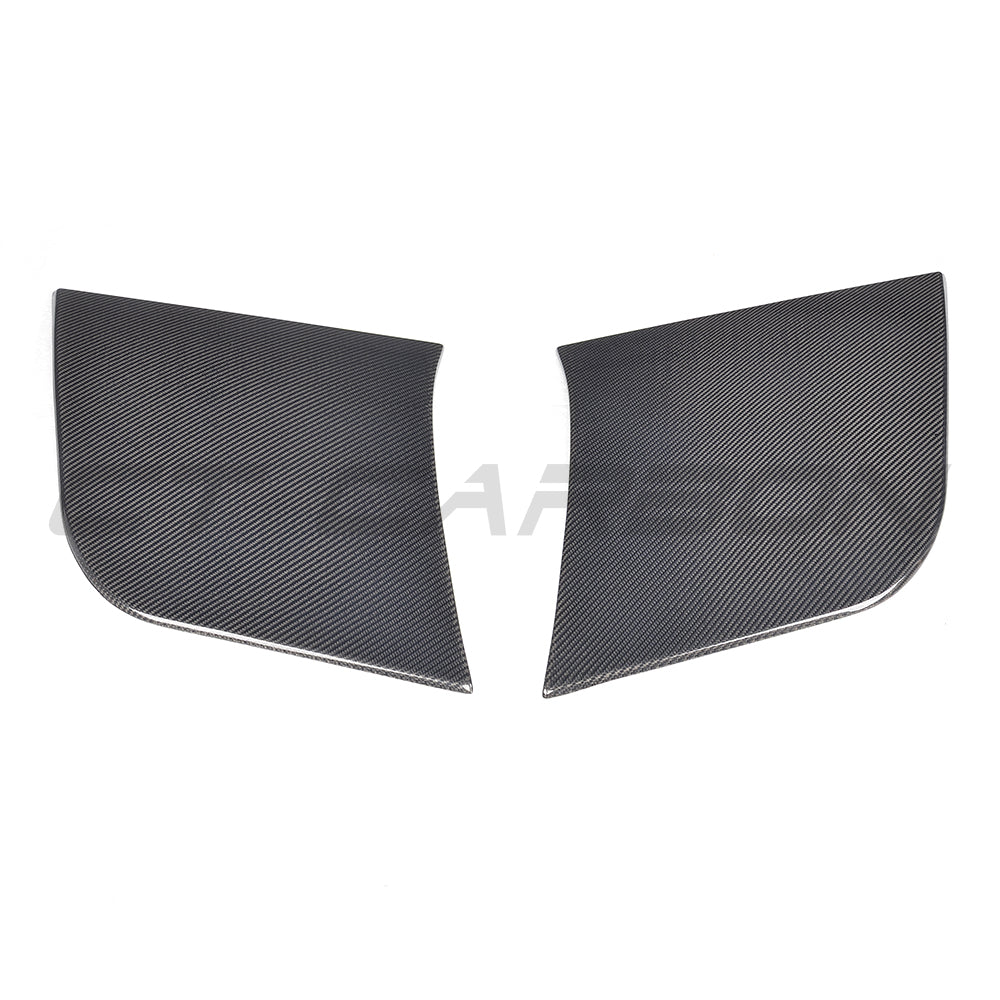Carbon fiber rear quarter stick-on accessory for Audi TT/TTS/TTRS Quattro MK3 2015-2020 by CT Carbon, shown on vehicle side.